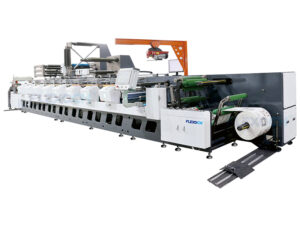 Máquina de impresión flexográfica en línea